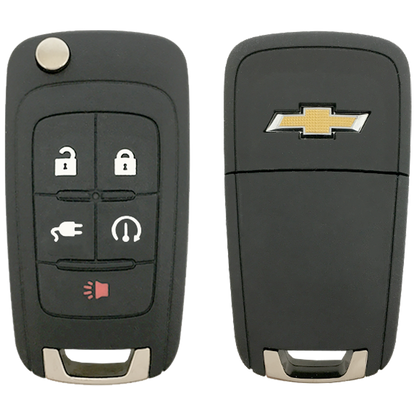 2011 Chevrolet Volt Smart Remote Flip Key Fob 5 Button w/ Remote Start, Charging Port (FCC: OHT05918179, P/N: 22923862)