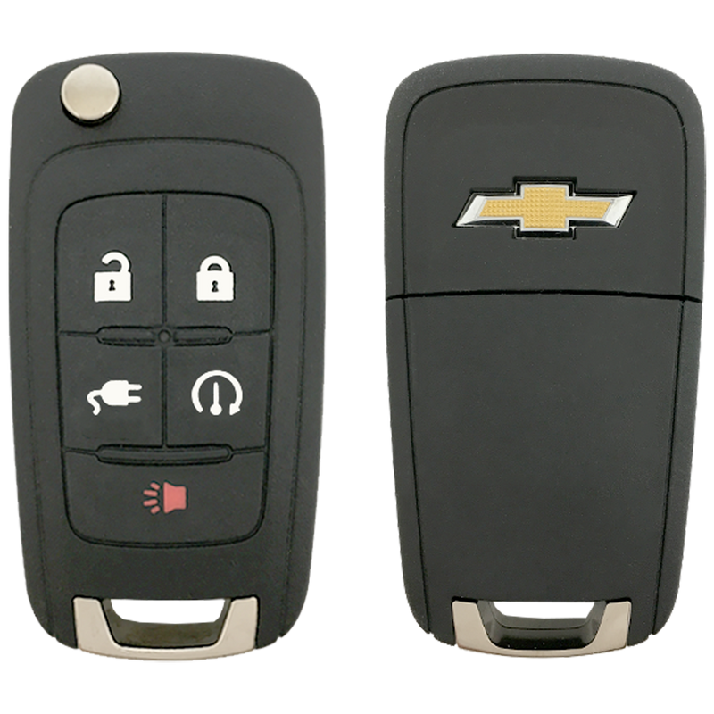 2011 Chevrolet Volt Smart Remote Flip Key Fob 5 Button w/ Remote Start, Charging Port (FCC: OHT05918179, P/N: 22923862)