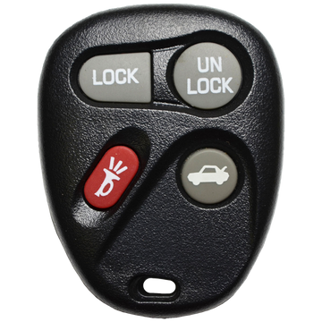 2001 Chevrolet Monte Carlo Keyless Entry Remote Key Fob 4 Button w/ Trunk (FCC: KOBLEAR1XT, P/N: 10443537)