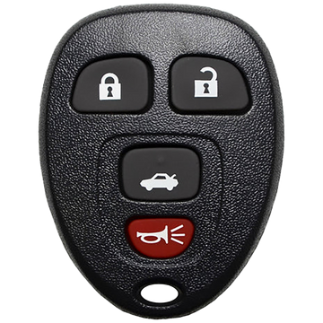 2009 Chevrolet Malibu Keyless Entry Remote Key Fob 4 Button w/ Trunk (FCC: KOBGT04A, P/N: 15252034)