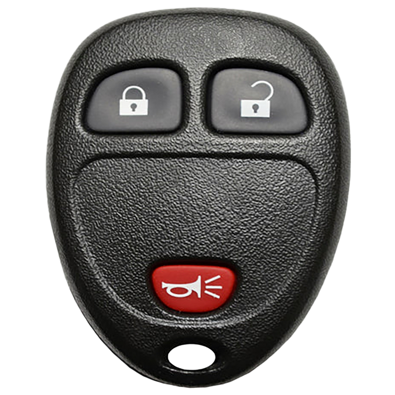 2007 Chevrolet Uplander Keyless Entry Remote Key Fob 3 Button (FCC: KOBGT04A, P/N: 15777636)
