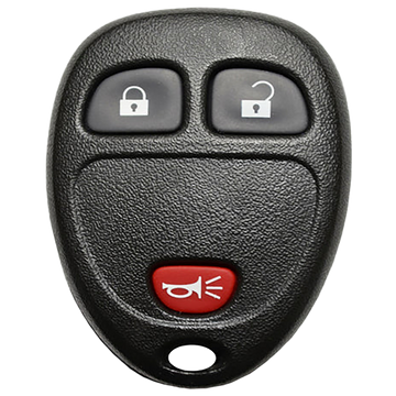2008 Chevrolet Uplander Keyless Entry Remote Key Fob 3 Button (FCC: KOBGT04A, P/N: 15777636)