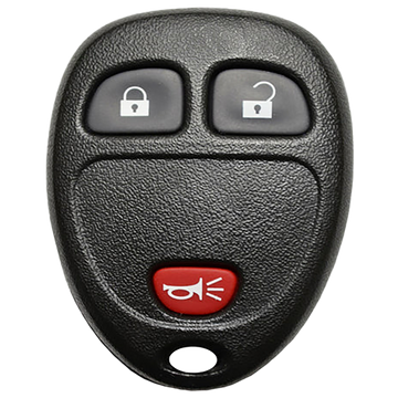 2006 Chevrolet Uplander Keyless Entry Remote Key Fob 3 Button (FCC: KOBGT04A, P/N: 15777636)
