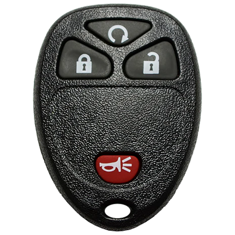 2007 Chevrolet Uplander Keyless Entry Remote Key Fob 4 Button w/ Remote Start (FCC: KOBGT04A, P/N: 15114374)