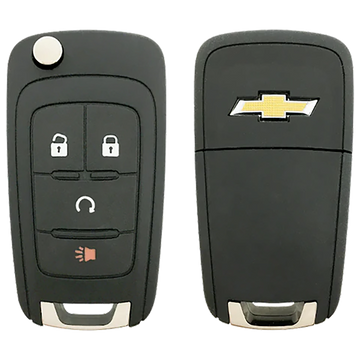 2015 Chevrolet Trax Remote Flip Key Fob 4 Button w/ Remote Start (FCC: AVL-B01T1AC, P/N: 13504198)