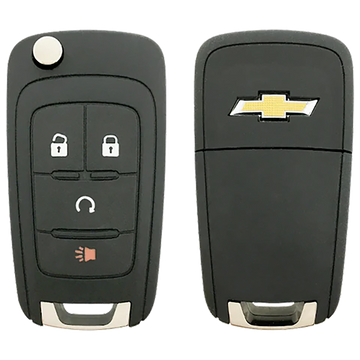 2016 Chevrolet Trax Remote Flip Key Fob 4 Button w/ Remote Start (FCC: AVL-B01T1AC, P/N: 13504198)