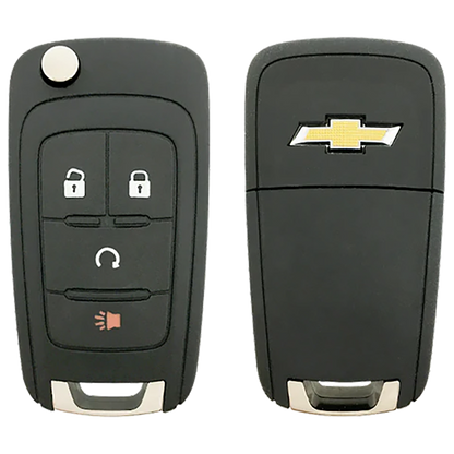 2017 Chevrolet Trax Remote Flip Key Fob 4 Button w/ Remote Start (FCC: AVL-B01T1AC, P/N: 13504198)