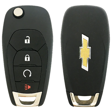 2020 Chevrolet Sonic Remote Flip Key Fob 4 Button w/ Remote Start (FCC: LXP-T003, P/N: 13522767)