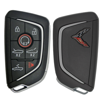 2021 Chevrolet Corvette Smart Remote Key Fob 7B w/ Trunk, Hood, Convertible Top, Remote Start (FCC: YG0G20TB1, P/N: 13554501)