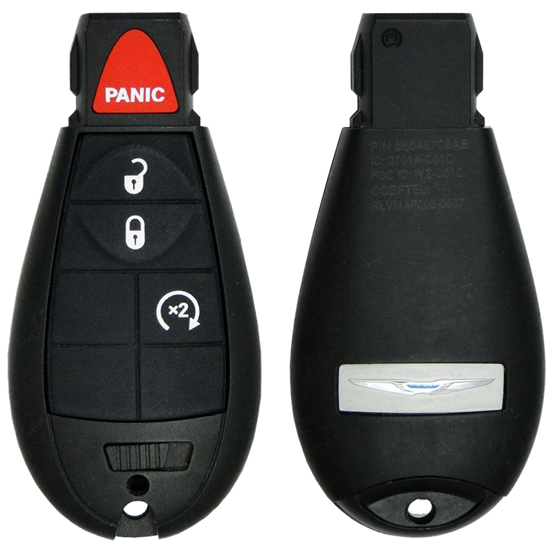2012 Chrysler Town & Country Keyless Go Fobik Smart Remote Key Fob 4 Button w/ Remote Start (FCC: IYZ-C01C, P/N: 05026590AI)