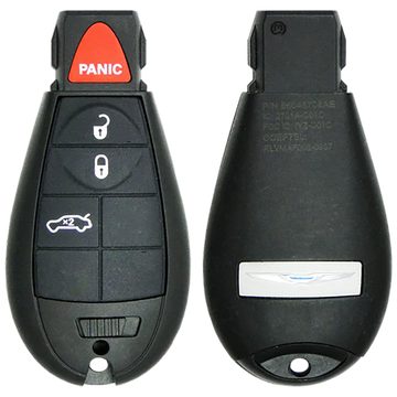 2008 Chrysler 300 Fobik Remote Key Fob 4 Button w/ Trunk (FCC: M3N5WY783X, P/N: 68058346AF)