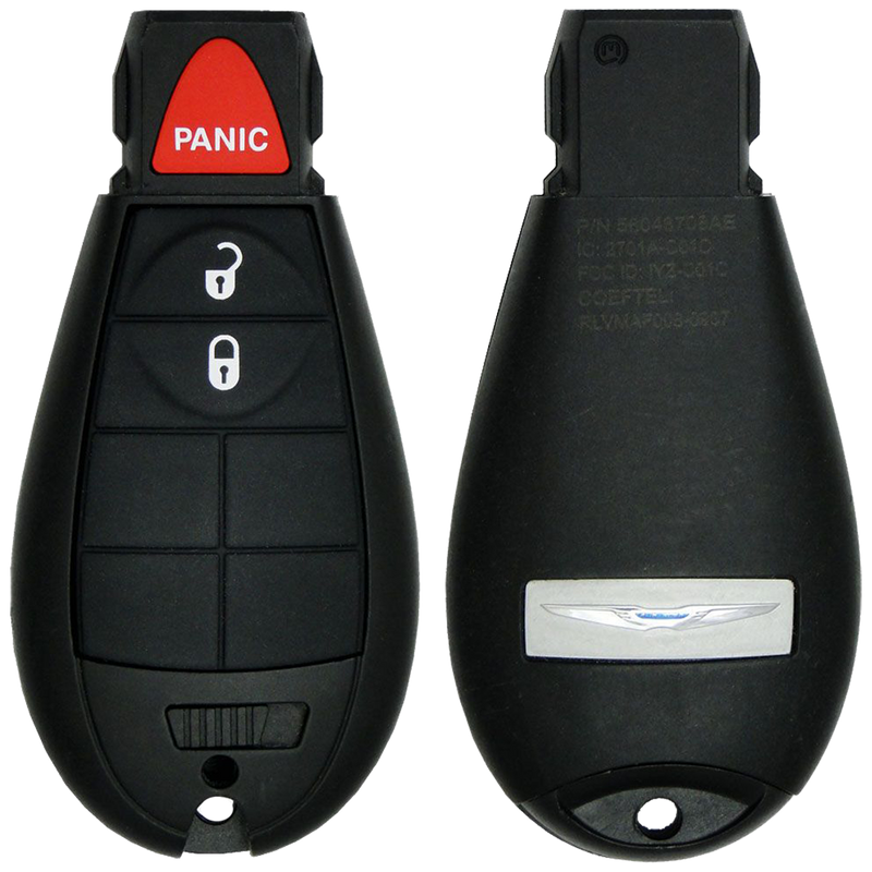 2014 Chrysler Town & Country Fobik Remote Key Fob 3 Button (FCC: IYZ-C01C, P/N: 56046706)