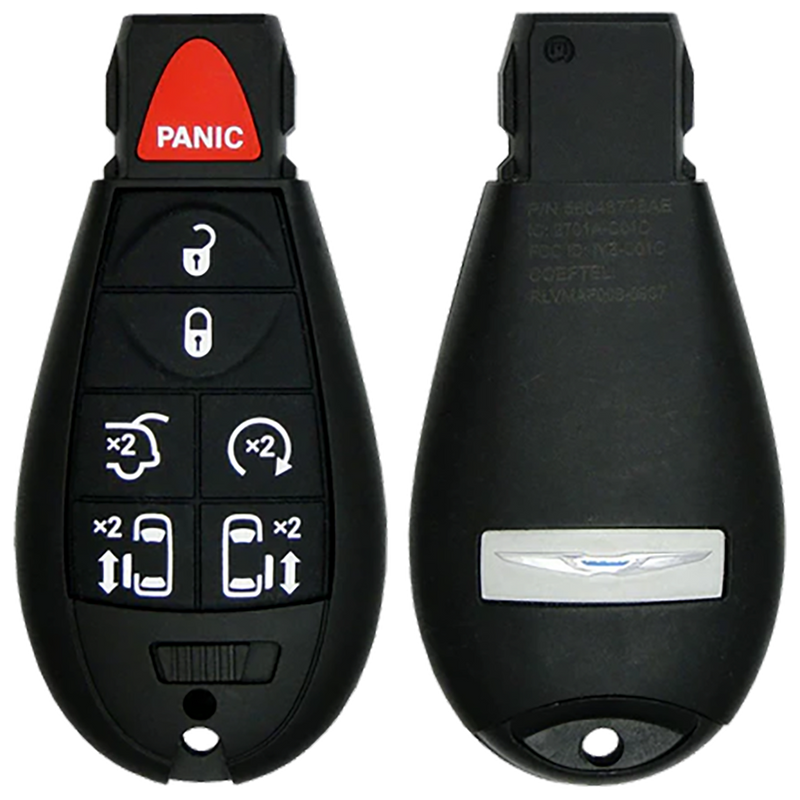 2013 Chrysler Town & Country Fobik Remote Key Fob 7 Button w/ Sliding Doors (FCC: IYZ-C01C, P/N: 56046708)