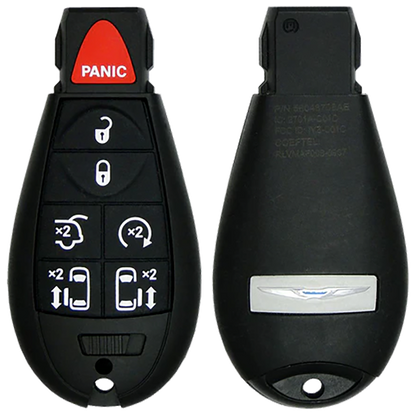 2016 Chrysler Town & Country Fobik Remote Key Fob 7 Button w/ Sliding Doors (FCC: IYZ-C01C, P/N: 56046708)