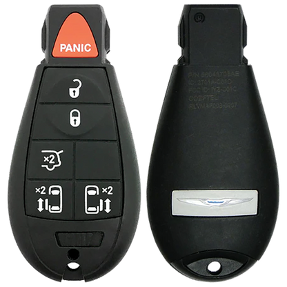 2011 Chrysler Town & Country Fobik Remote Key Fob 6 Button w/ Sliding Doors (FCC: IYZ-C01C, P/N: 56046704AE)