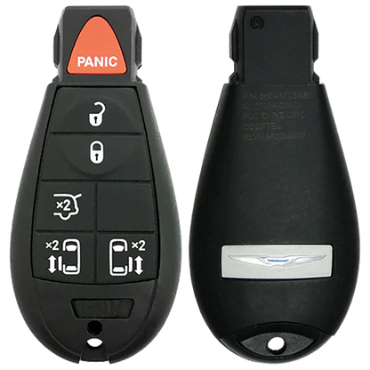 2016 Chrysler Town & Country Fobik Remote Key Fob 6 Button w/ Sliding Doors (FCC: IYZ-C01C, P/N: 56046704AE)