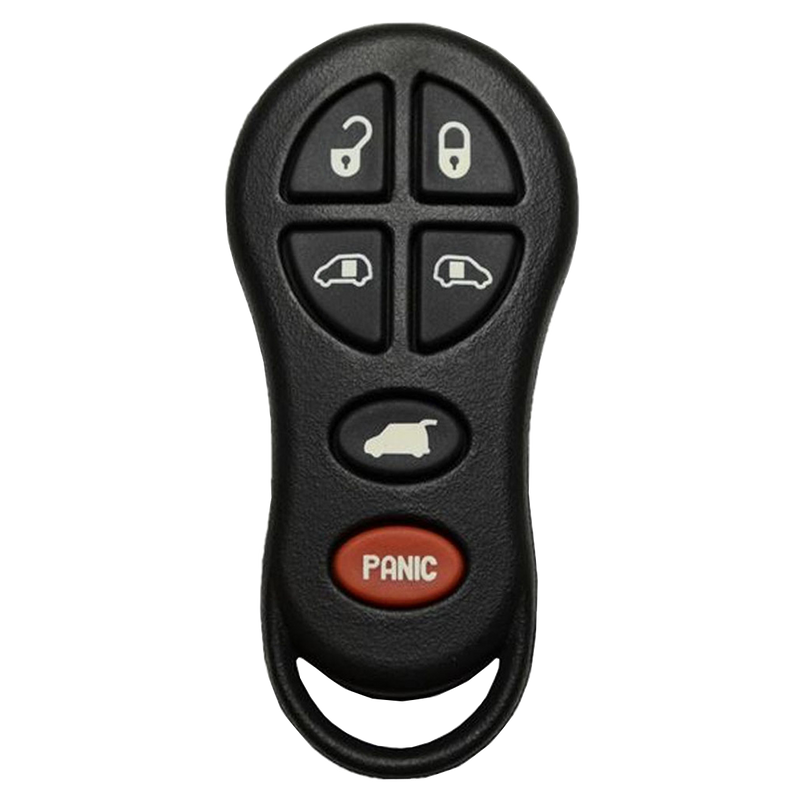 2002 Chrysler Voyager Keyless Entry Remote Key Fob 6B w/ Hatch, Sliding Doors (FCC: GQ43VT18T, P/N: 04686797)