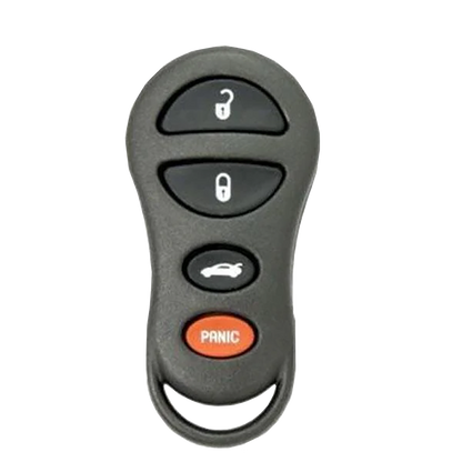 2002 Chrysler 300 Keyless Entry Remote Key Fob 4B w/ Trunk (FCC: GQ43VT17T, P/N: 04602260)