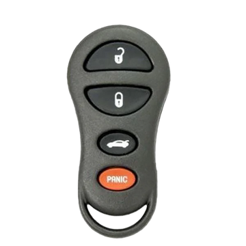 2004 Chrysler PT Cruiser Keyless Entry Remote Key Fob 4B w/ Trunk (FCC: GQ43VT9T, P/N: 04759008)