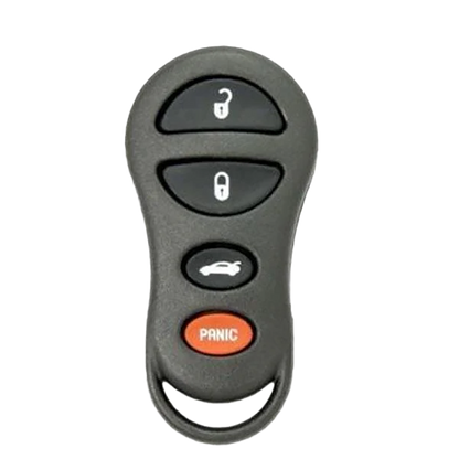 2004 Chrysler PT Cruiser Keyless Entry Remote Key Fob 4B w/ Trunk (FCC: GQ43VT9T, P/N: 04759008)