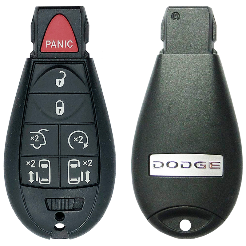 2010 Dodge Grand Caravan Fobik Remote Key Fob 7 Button w/ Hatch, Power Doors, Remote Start (FCC: IYZ-C01C, P/N: 56046709)