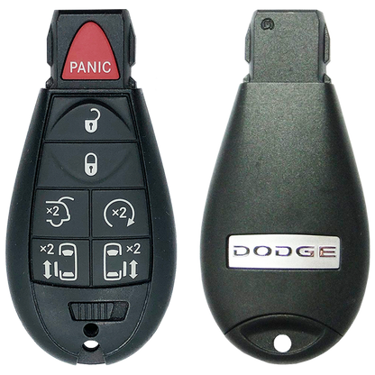 2008 Dodge Grand Caravan Fobik Remote Key Fob 7 Button w/ Hatch, Power Doors, Remote Start (FCC: IYZ-C01C, P/N: 56046709)