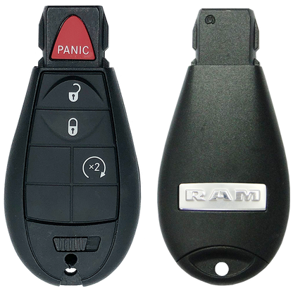 2020 Dodge Ram 1500 Fobik Remote Key Fob 4 Button w/ Remote Start (FCC: GQ4-53T, P/N: 56046955AG)