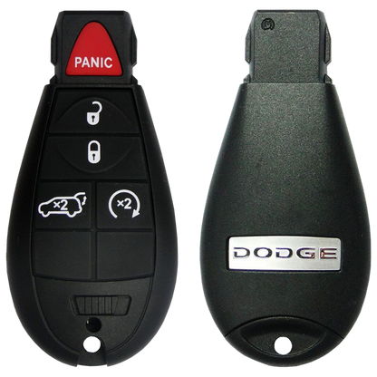 2012 Dodge Durango Keyless Go Entry Fobik Key Fob 5 Button w/ Trunk, Remote Start (FCC: IYZ-C01C, P/N: 05026538AK)
