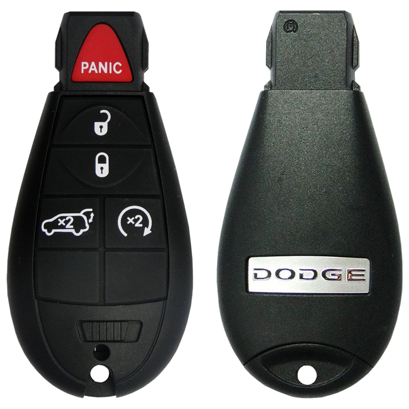 2012 Dodge Durango Keyless Go Entry Fobik Key Fob 5 Button w/ Trunk, Remote Start (FCC: IYZ-C01C, P/N: 05026538AK)