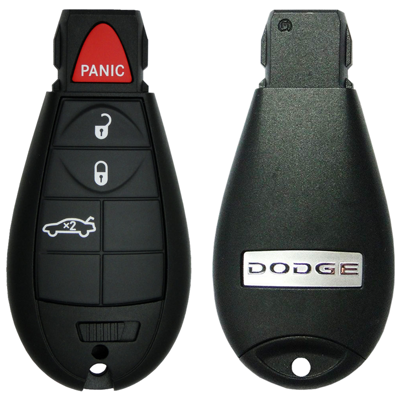 2013 Dodge Challenger Fobik Remote Key Fob 4 Button w/ Trunk (FCC: IYZ-C01C, P/N: 05026886)