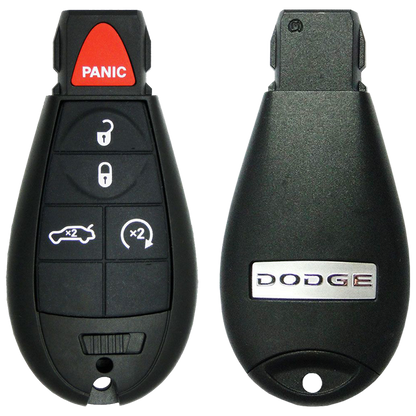 2008 Dodge Magnum Fobik Remote Key Fob 5 Button w/ Trunk, Remote Start (FCC: IYZ-C01C, P/N: 05026457AF)