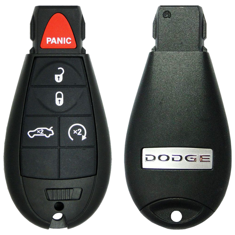 2008 Dodge Magnum Fobik Remote Key Fob 5 Button w/ Trunk, Remote Start (FCC: IYZ-C01C, P/N: 05026457AF)