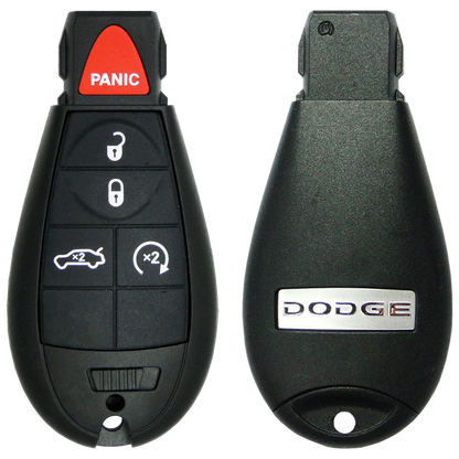 2009 Dodge Challenger Fobik Remote Key Fob 5 Button w/ Trunk, Remote Start (FCC: IYZ-C01C, P/N: 05026457AF)