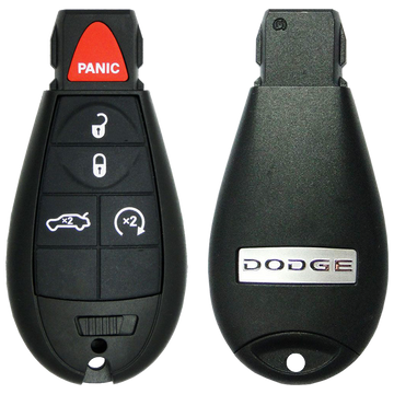 2008 Dodge Challenger Fobik Remote Key Fob 5 Button w/ Trunk, Remote Start (FCC: IYZ-C01C, P/N: 05026457AF)