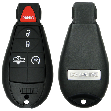 2015 Dodge Ram 1500 Fobik Remote Key Fob 5 Button w/ Power Suspension, Remote Start (FCC: GQ4-53T, P/N: 68159655AG)