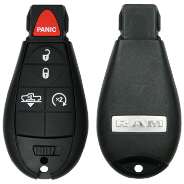 2016 Ram 1500 Fobik Remote Key Fob 5B w/ Power Suspension, Remote Start (FCC: GQ4-53T, P/N: 68159655AG)