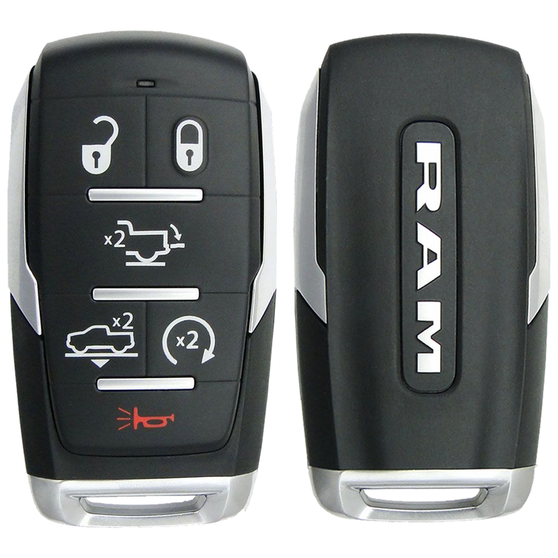 2020 Dodge Ram 1500 Smart Remote Key Fob 6 Button w/ Tailgate, Air Lift, Remote Start (FCC: OHT-4882056, P/N: 68291694AE)