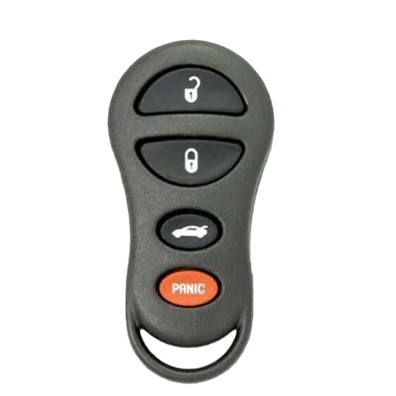 2002 Dodge Neon Keyless Entry Remote Key Fob 4B w/ Trunk (FCC: GQ43VT9T, P/N: 04759008)