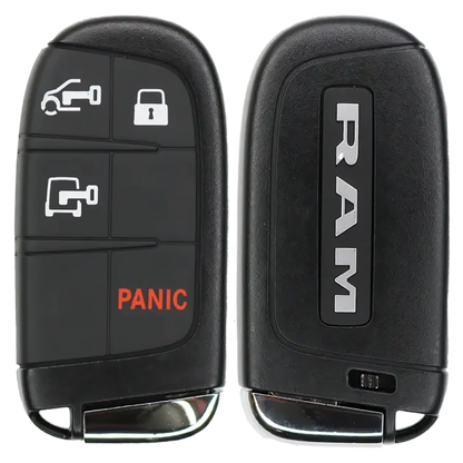 2023 Ram Promaster Smart Remote Key Fob 4B w/ Driver Door Unlock, Rear Door Unlock (FCC: M3N-40821302, P/N: 7FF24LXHAB)