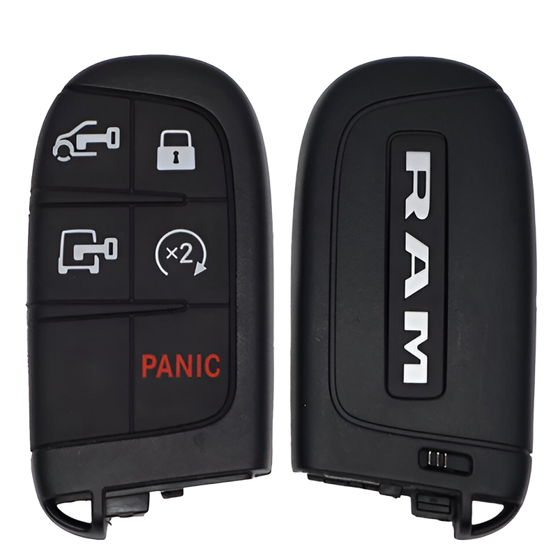 2022 Ram Promaster Smart Remote Key Fob 5B w/ Driver/Rear Door Unlock, Remote Start (FCC: M3N-40821302, P/N: 7FF25LXHAB)