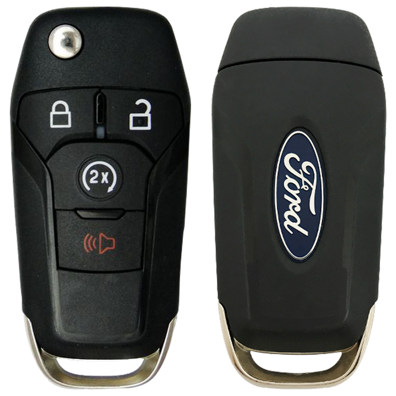 2017 Ford F150 High Security Remote Flip Key Fob 4 Button w/ Remote Start (FCC: N5F-A08TDA, P/N: 164-R8134)
