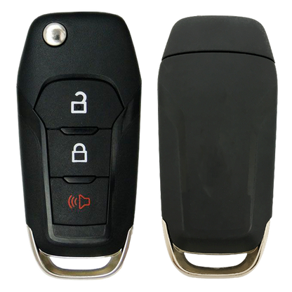 2017 Ford F350 High Security Remote Flip Key Fob 3B (FCC: N5F-A08TAA, P/N: 164-R8130) OEM Electronics, No Emblem