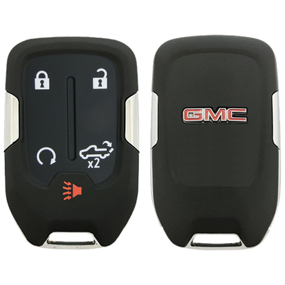 2020 GMC Sierra Smart Remote Key Fob 5 Button w/ Tailgate, Remote Start (FCC: HYQ1EA, P/N: 13591396)