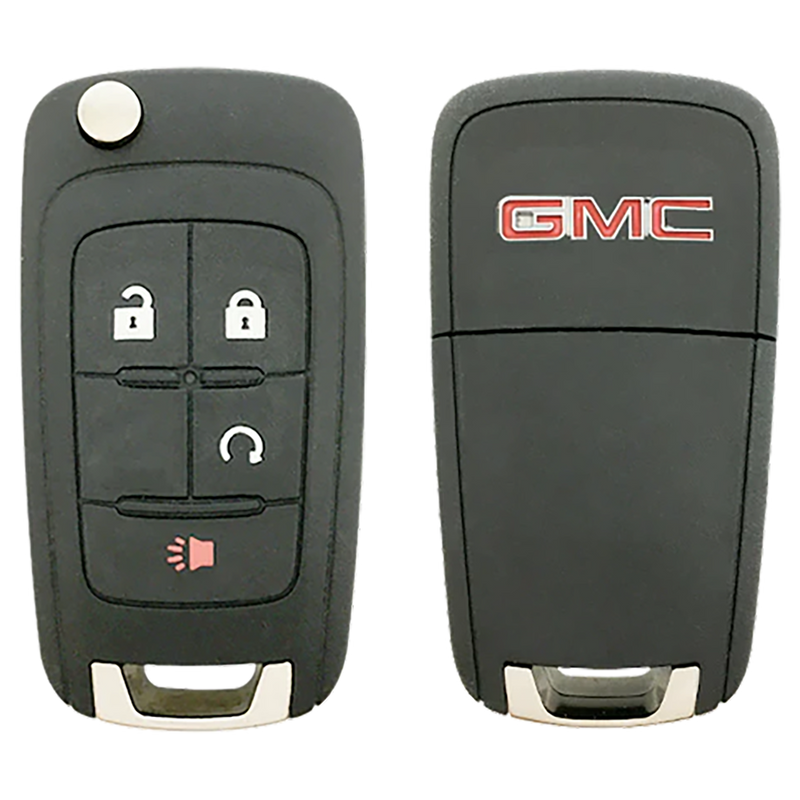 2015 GMC Terrain Remote Flip Key Fob 4 Button w/ Remote Start (FCC: OHT01060512, P/N: 20835400)