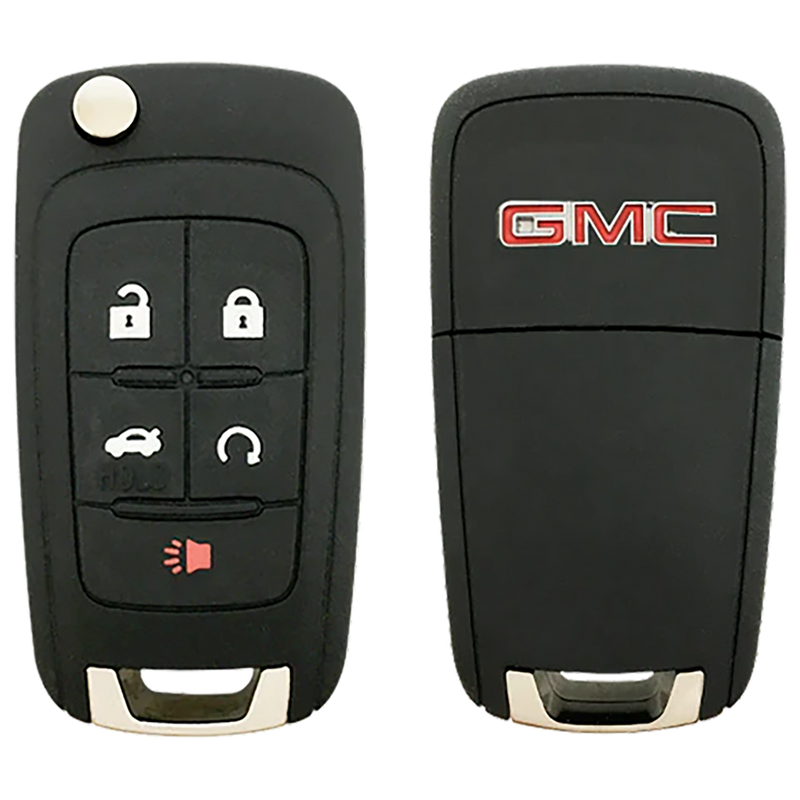 2016 GMC Terrain Remote Flip Key Fob 5 Button w/ Trunk, Remote Start (FCC: OHT01060512, P/N: 13501514)