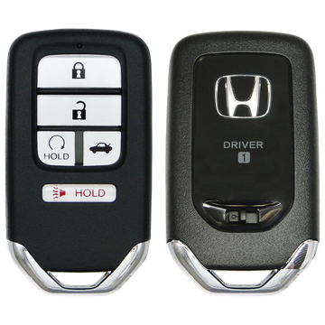 2016 Honda Accord Smart Remote Key Fob Driver 1 5 Button w/ Remote Start, Trunk (FCC: ACJ932HK1310A, P/N: 72147-T2G-A41)