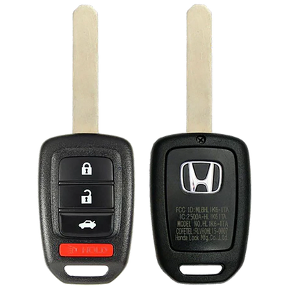 2015 Honda Civic Remote Head Key Fob 4 Button w/ Trunk (FCC: MLBHLIK6-1T, P/N: 35118-T2A-A20)