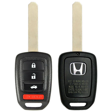 2014 Honda Civic Remote Head Key Fob 4 Button w/ Trunk (FCC: MLBHLIK6-1T, P/N: 35118-T2A-A20)