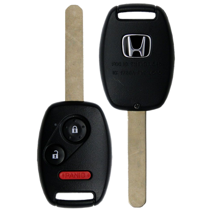 2014 Honda Insight Remote Head Key Fob 3 Button (FCC: MLBHLIK-1T, P/N: 35111-SWA-306)