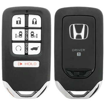 2019 Honda Odyssey Smart Remote Key Fob 7 Button w/ Sliding Doors, Remote Start Driver 1 (FCC: KR5V2X, P/N: 72147-THR-A21)

